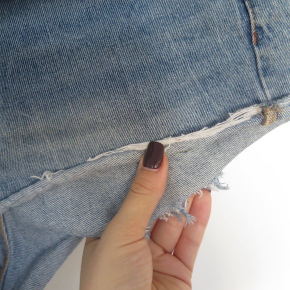 Zara Blue Denim Mini Short Jeans - Picture 10 of 16